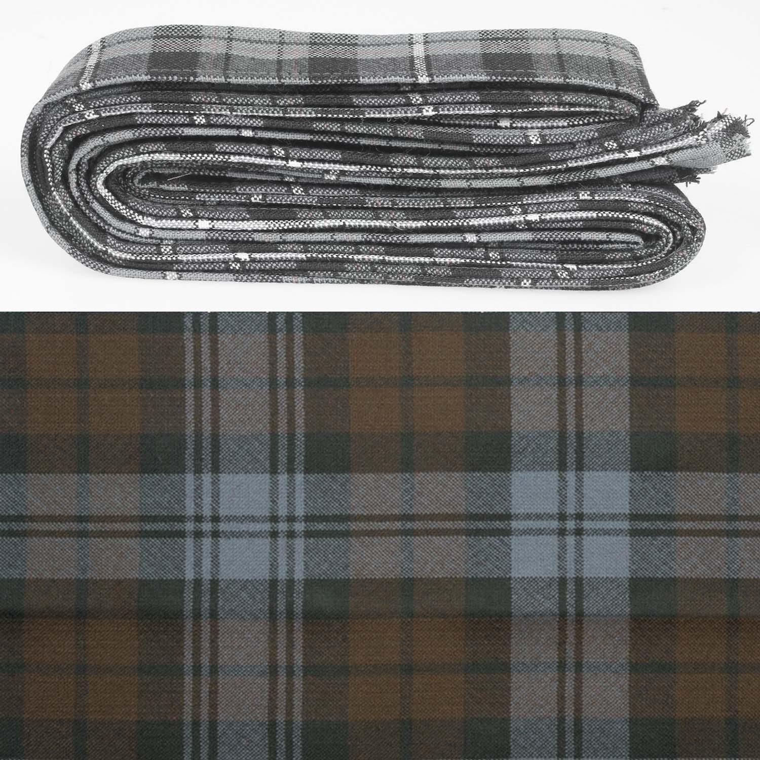 Wool Strip Ribbon in Black Watch Weathered Tartan, featuring high-quality wool construction, perfect for weddings and DIY crafts.