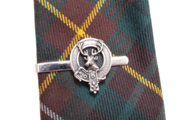 Clan Crest Tie Clips in Pewter - St Kilda