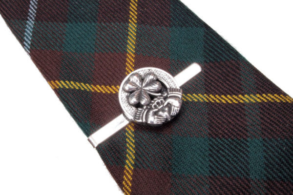 Clan Crest Tie Clips in Pewter - St Kilda
