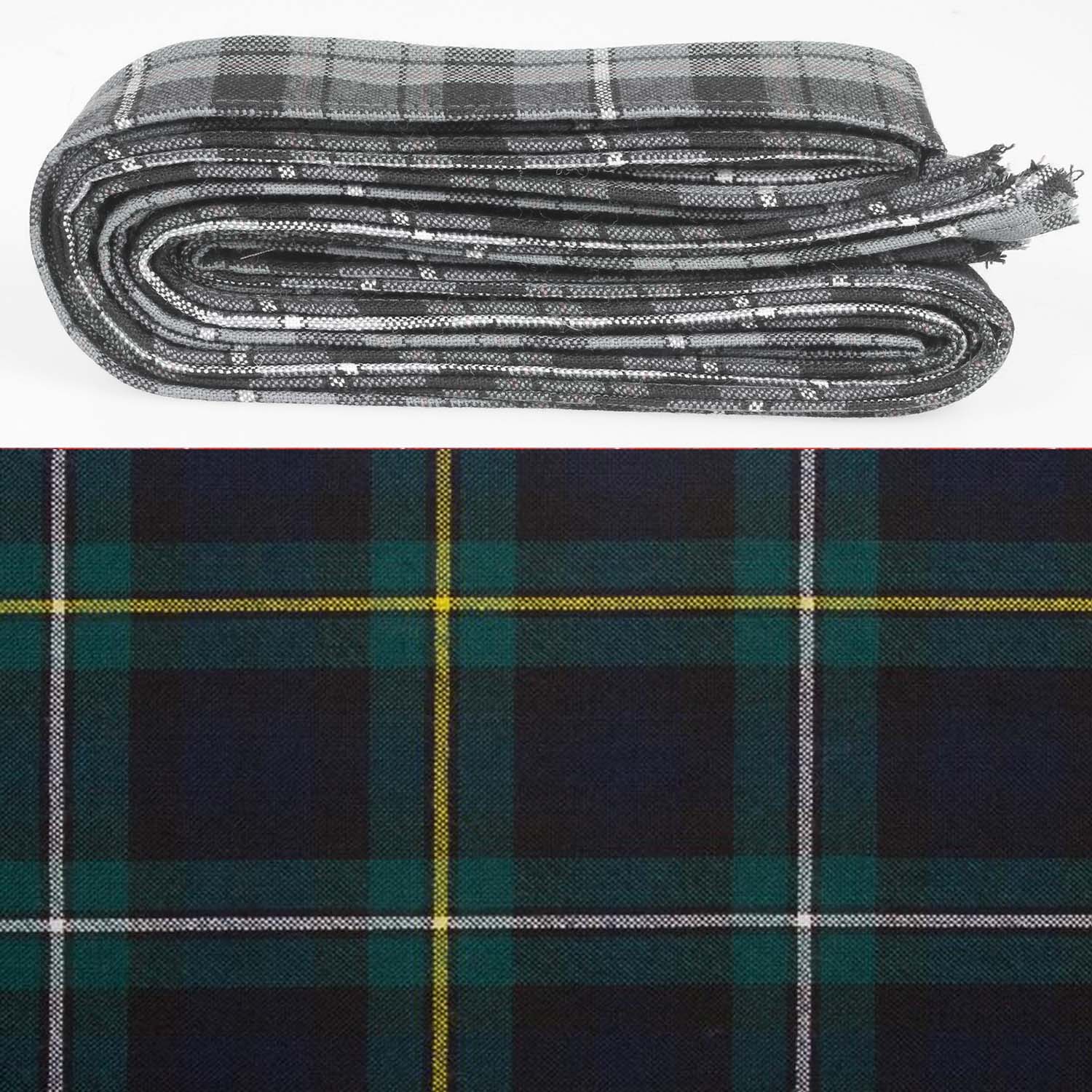 Wool Strip Ribbon in Campbell of Argyll Modern Tartan - perfect for adding Scottish charm to weddings and special occasions.