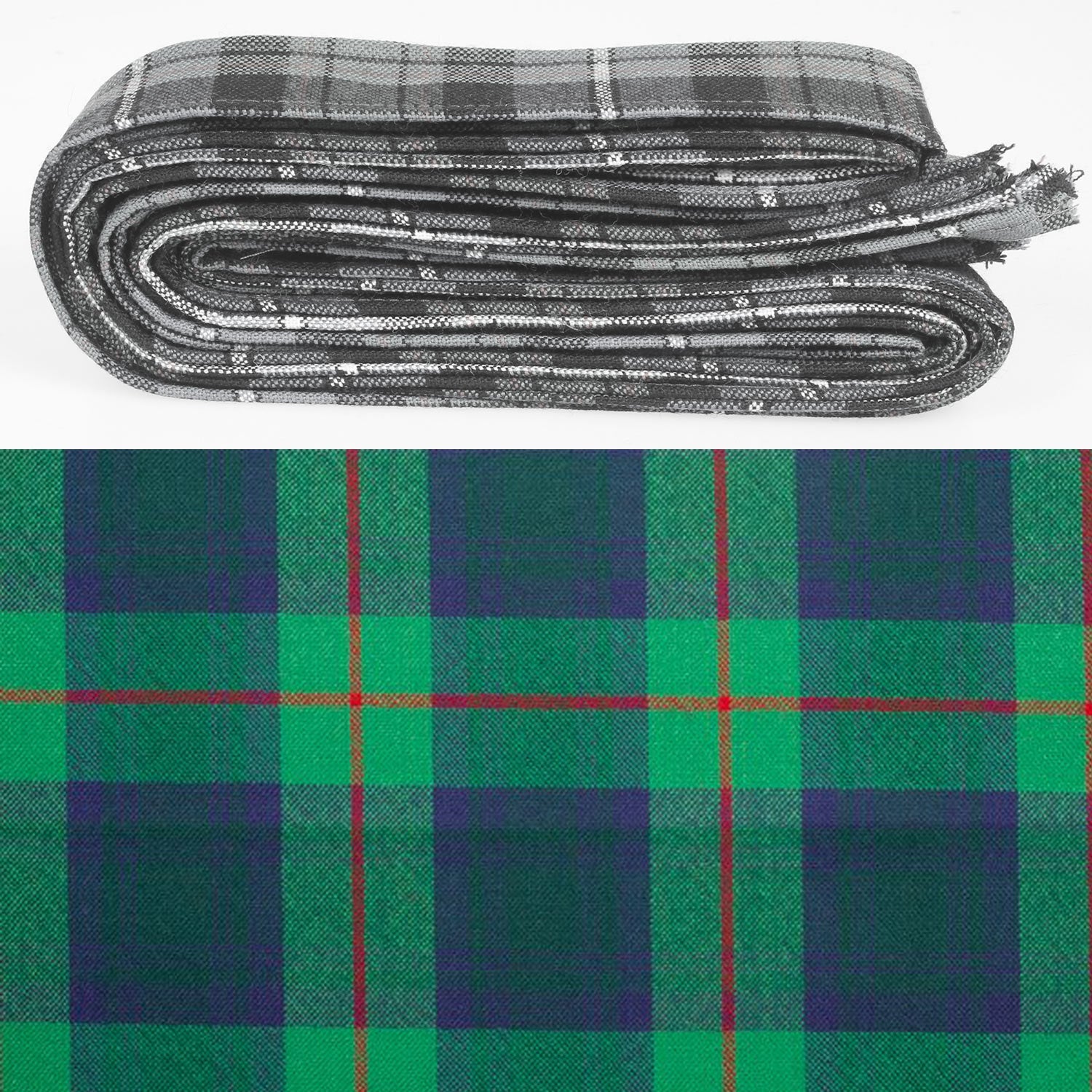 Wool Strip Ribbon in Cranston Tartan - 5 Strips, Choose your Width, perfect for wedding trimmings and decorations