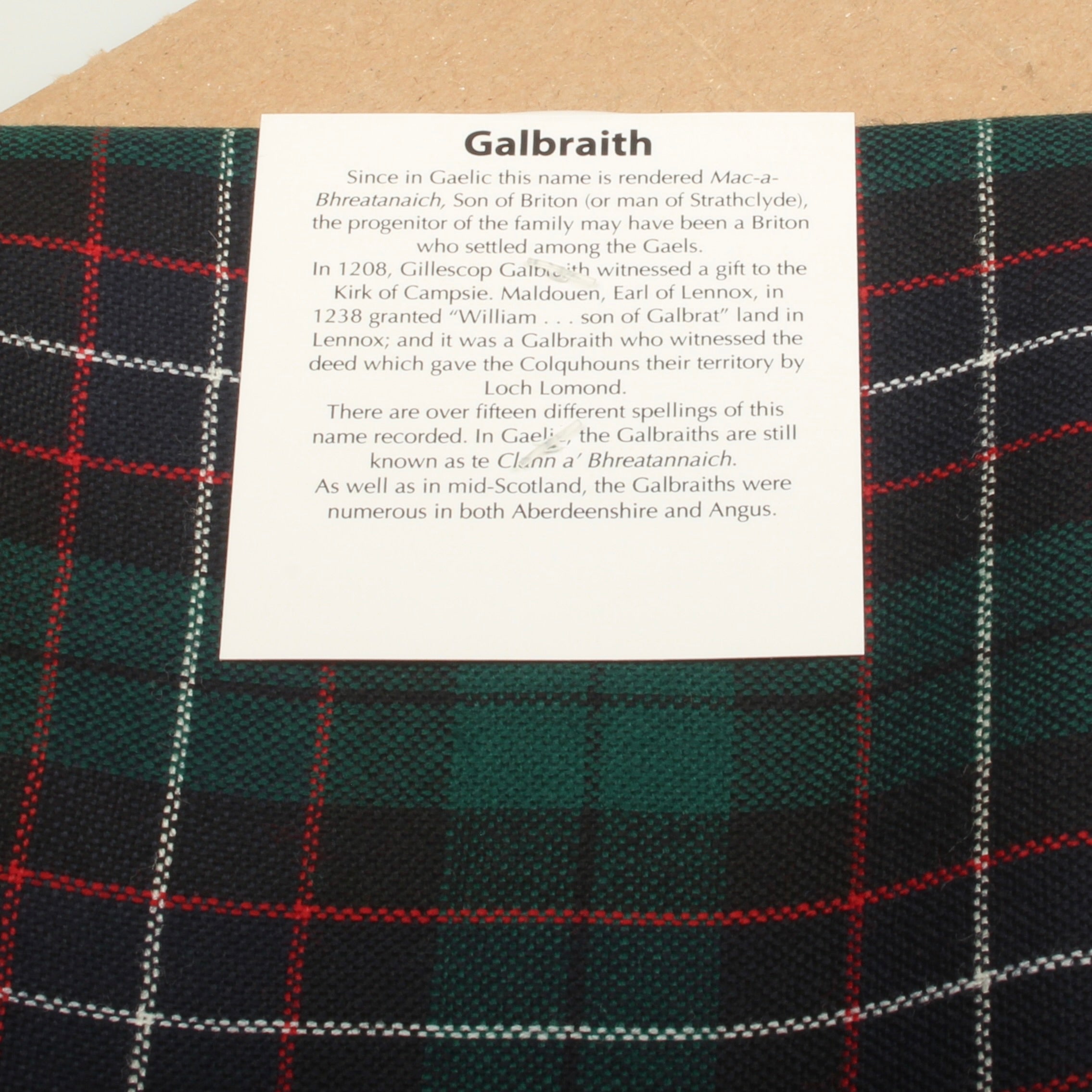 Wool Strip Ribbon in Galbraith Modern Tartan - 5 Strips, Choose your Width