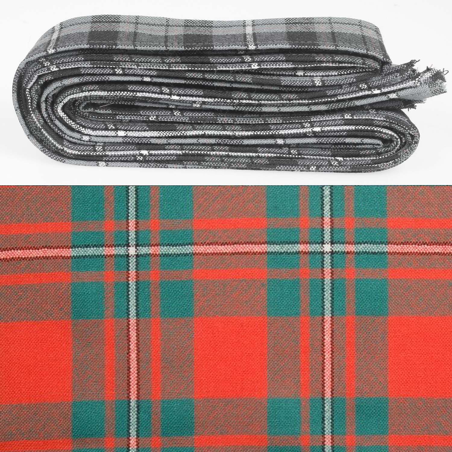 Wool Strip Ribbon in MacGregor Ancient Tartan showcasing elegant tartan patterns, perfect for wedding and decoration projects.
