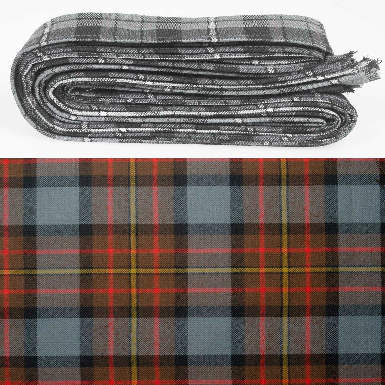 Wool Strip Ribbon in MacLaren Weathered Tartan, perfect for weddings and various occasions - available in 5 strips with customizable widths.