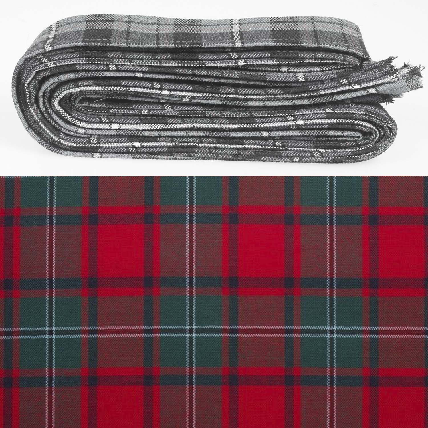 Wool Strip Ribbon in MacPhail Modern Tartan - 5 Strips, Choose Your Width, perfect for wedding trimmings and decorations.
