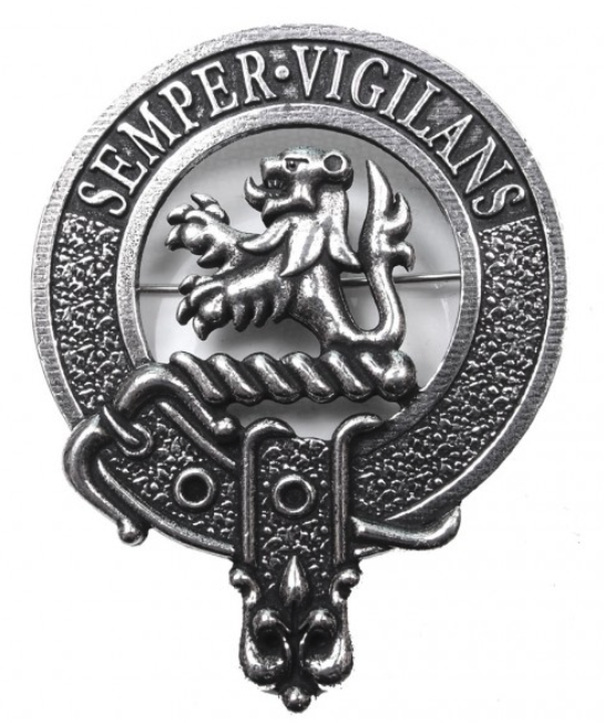 Wilson Clan Crest Badge in Pewter showcasing a traditional belted design, perfect for daily wear or clan gatherings.