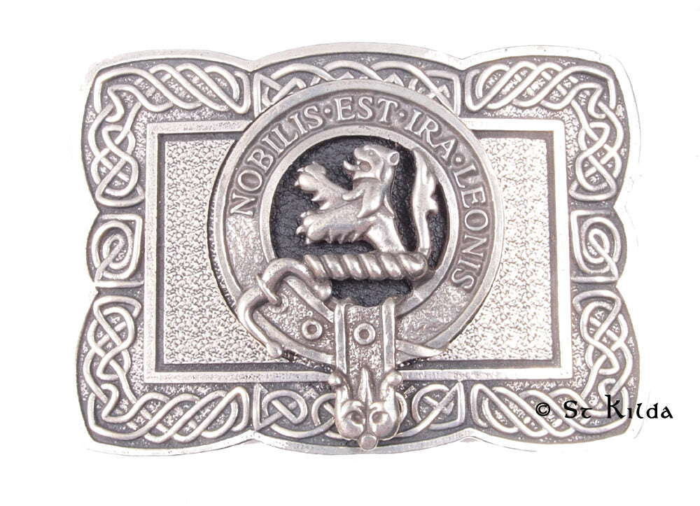 Celtic Clan Crest Buckle For Kilt Belts - All Clans