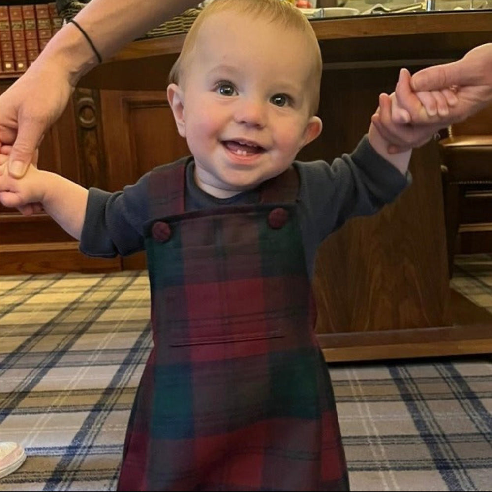 Tartan Dungarees up to Age 4