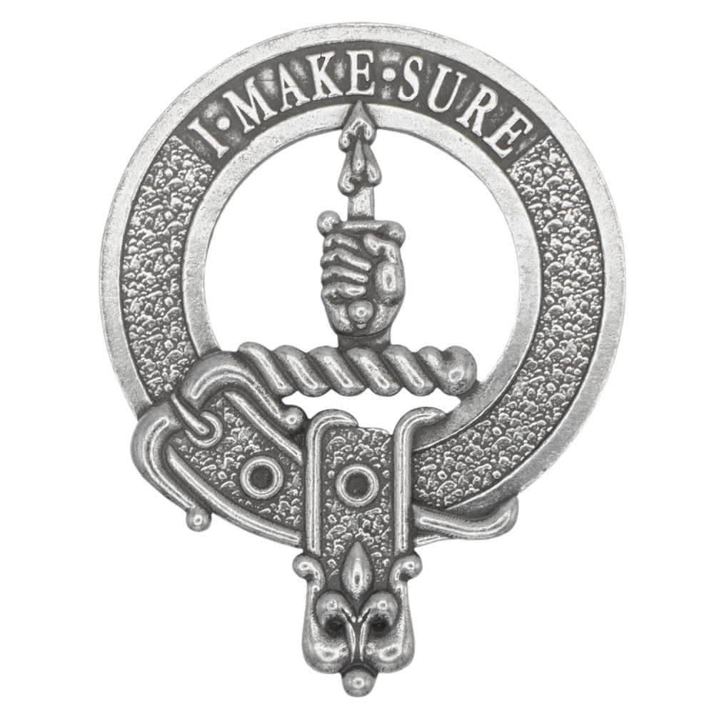 Kirkpatrick Clan Crest Badge in Pewter
