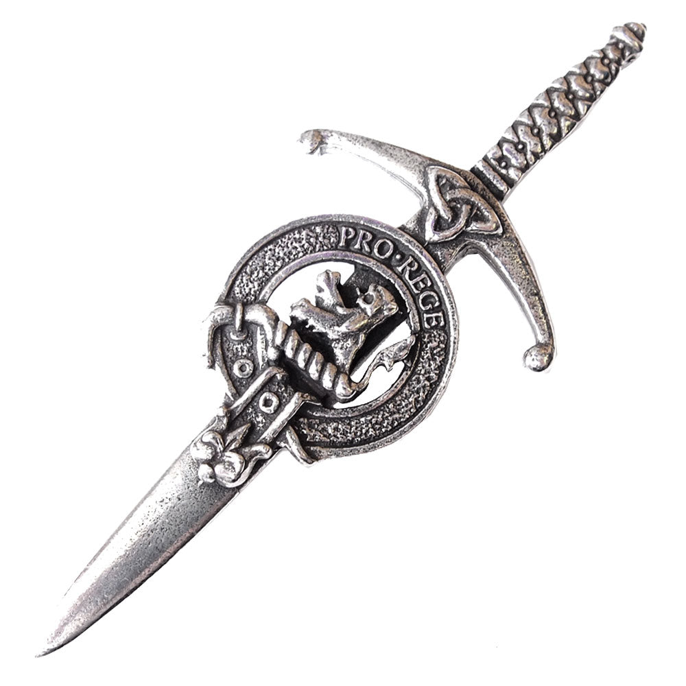 Clan Crest Pewter Kilt Pin with MacFie (MacPhee) Crest