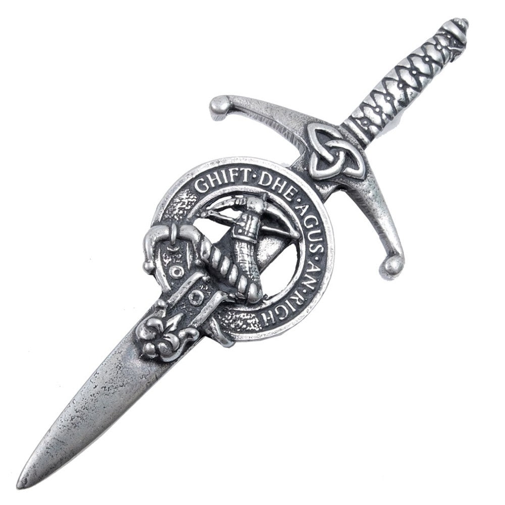 Clan Crest Pewter Kilt Pin with MacInnes Crest