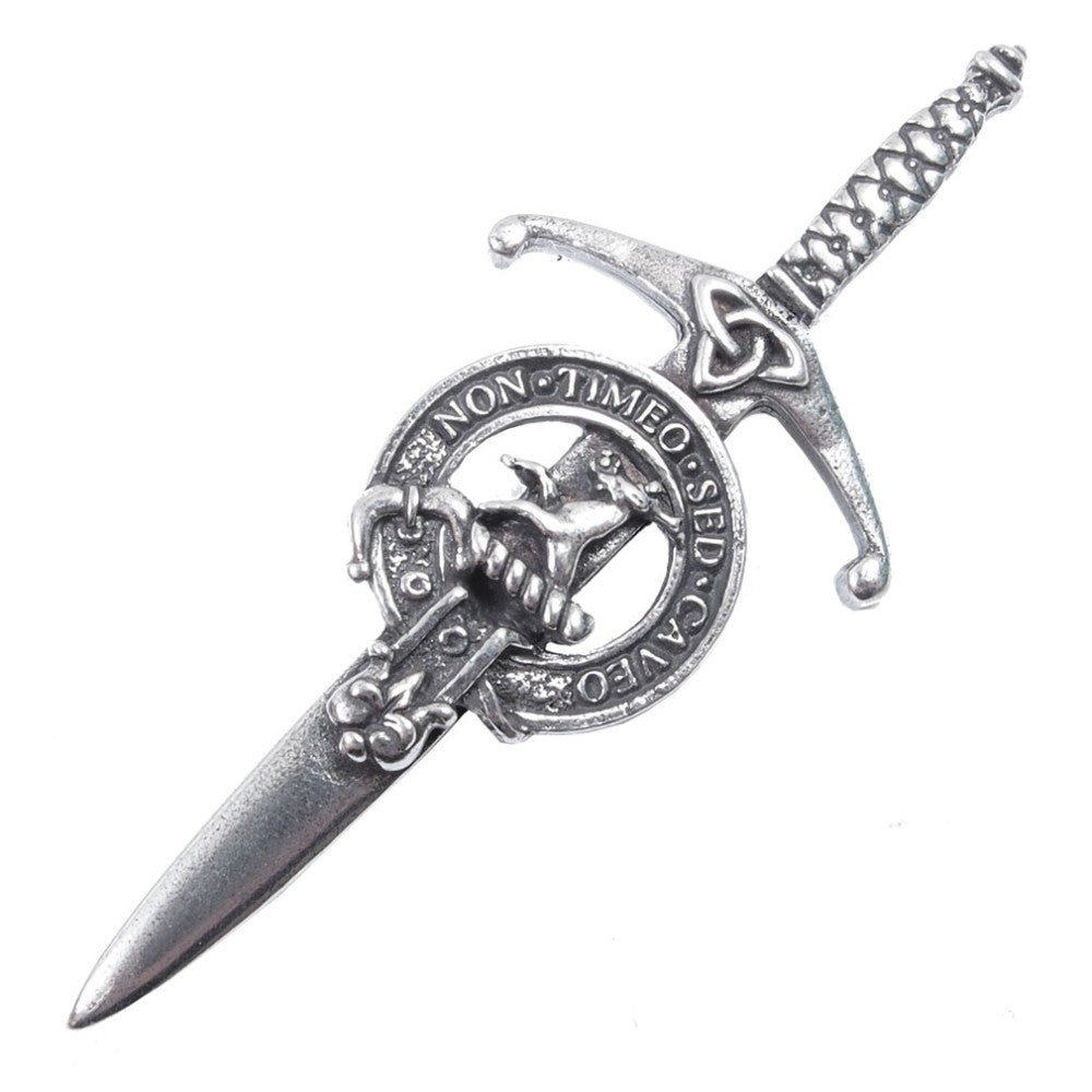 Clan Crest Pewter Kilt Pin with Strachan Crest