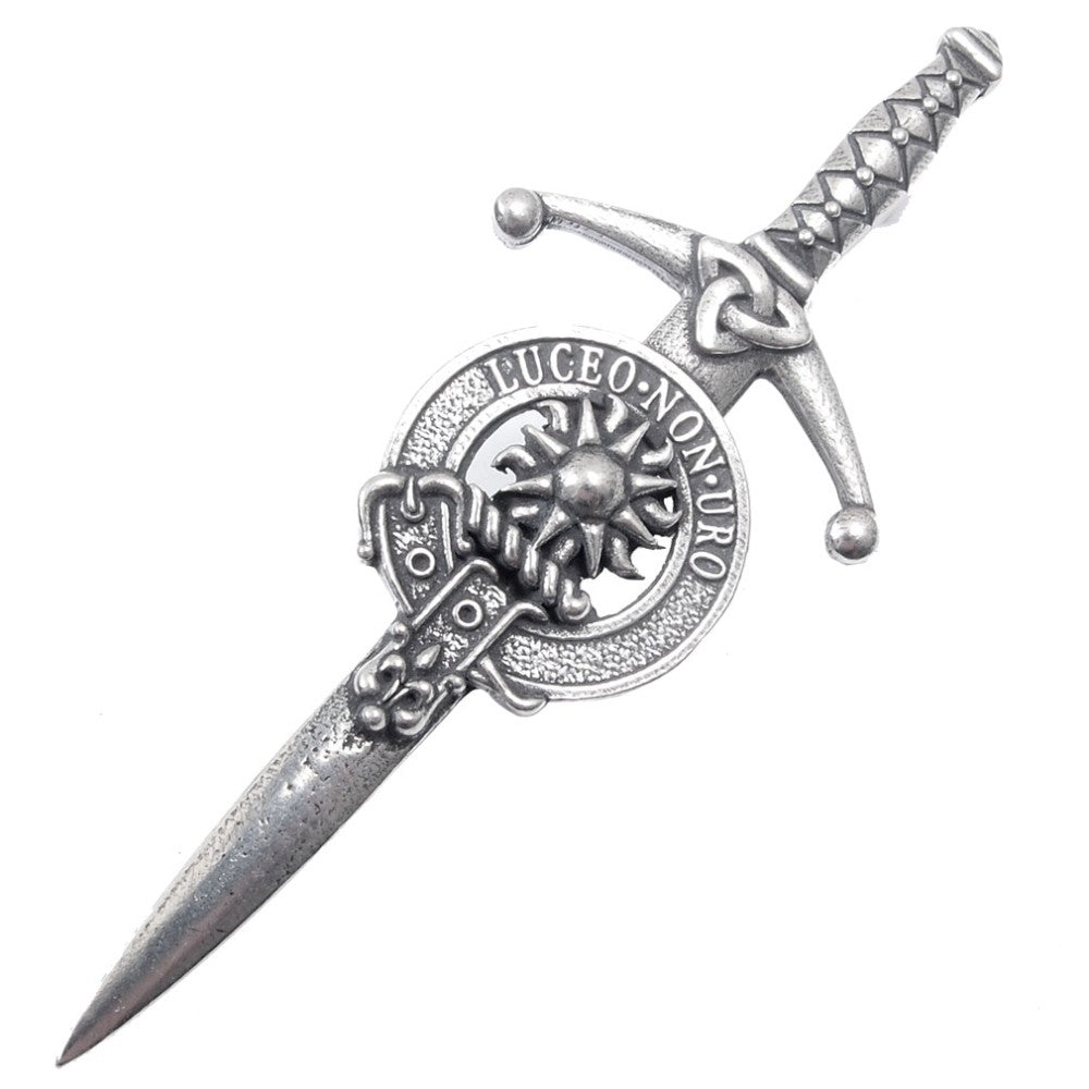 Clan Crest Pewter Kilt Pin with MacLeod of Raasay Crest