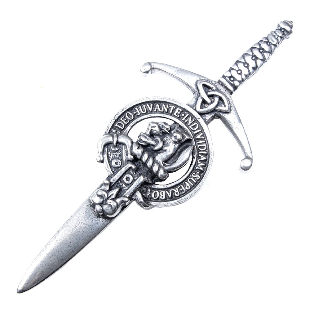 Clan Crest Pewter Kilt Pin with MacThomas Crest