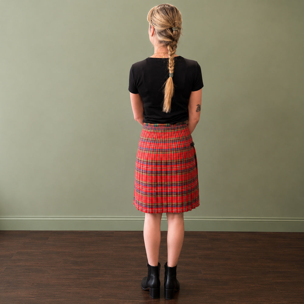 Ladies 6yd Tartan Kilted skirt -Lightweight