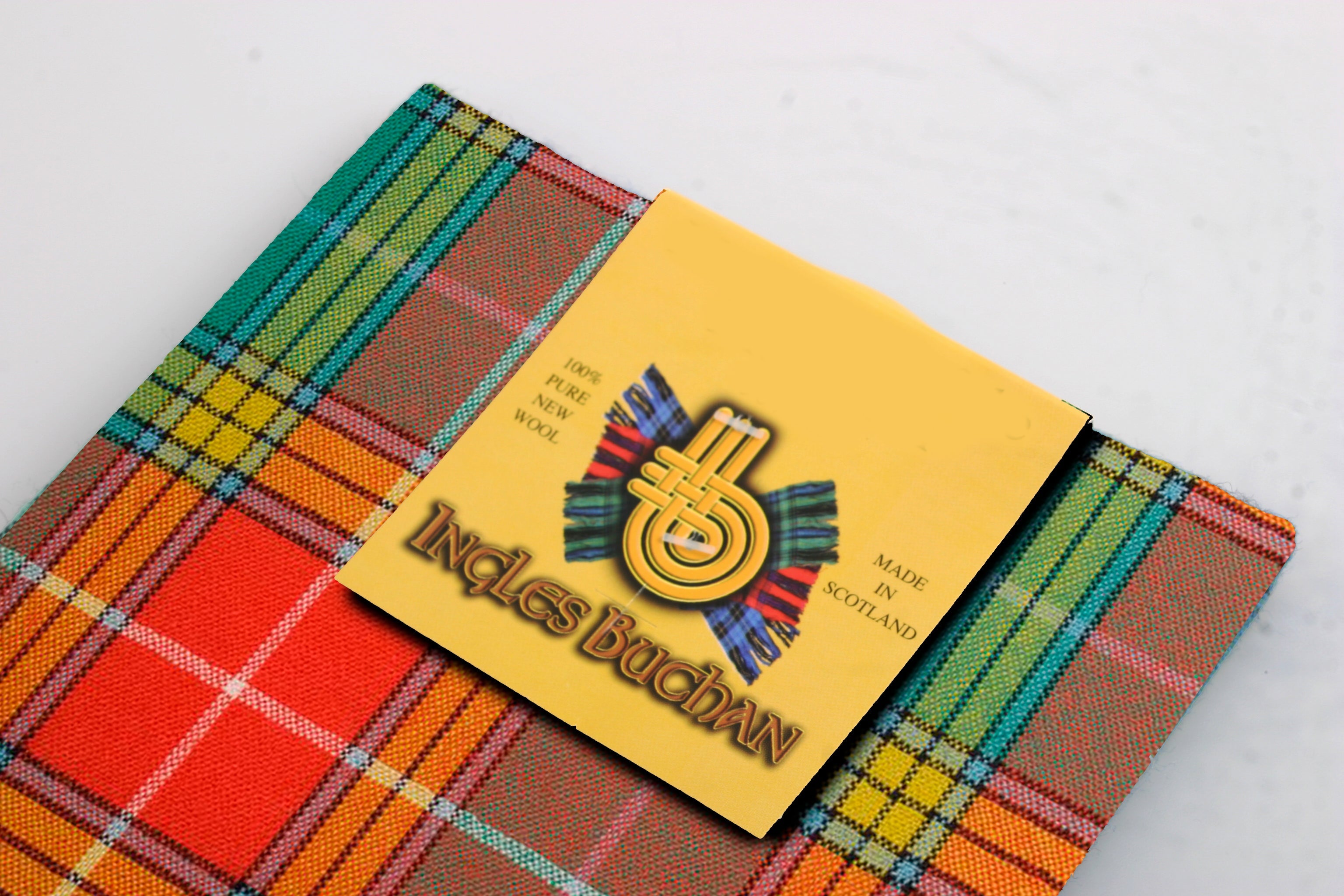 Scarf in Buchanan Old Sett Ancient Wool Tartan.
