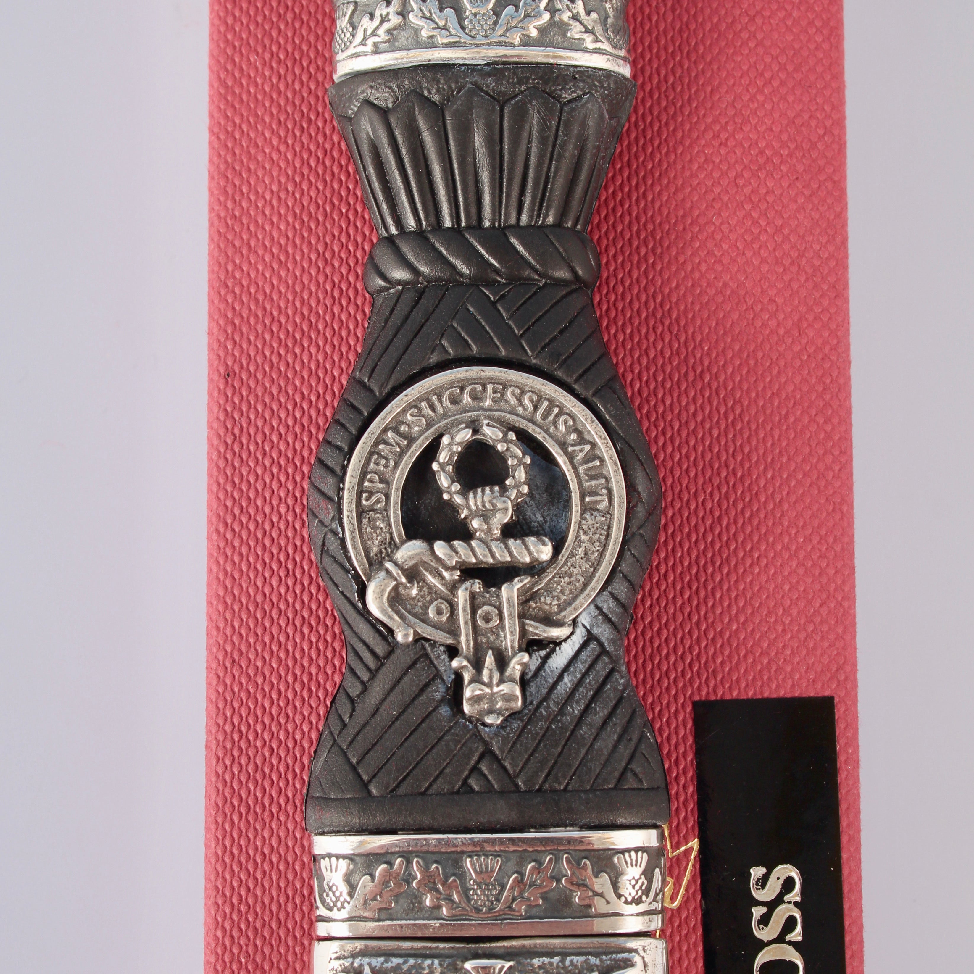 Ross Clan Crest Sgian Dubh - Stone Top