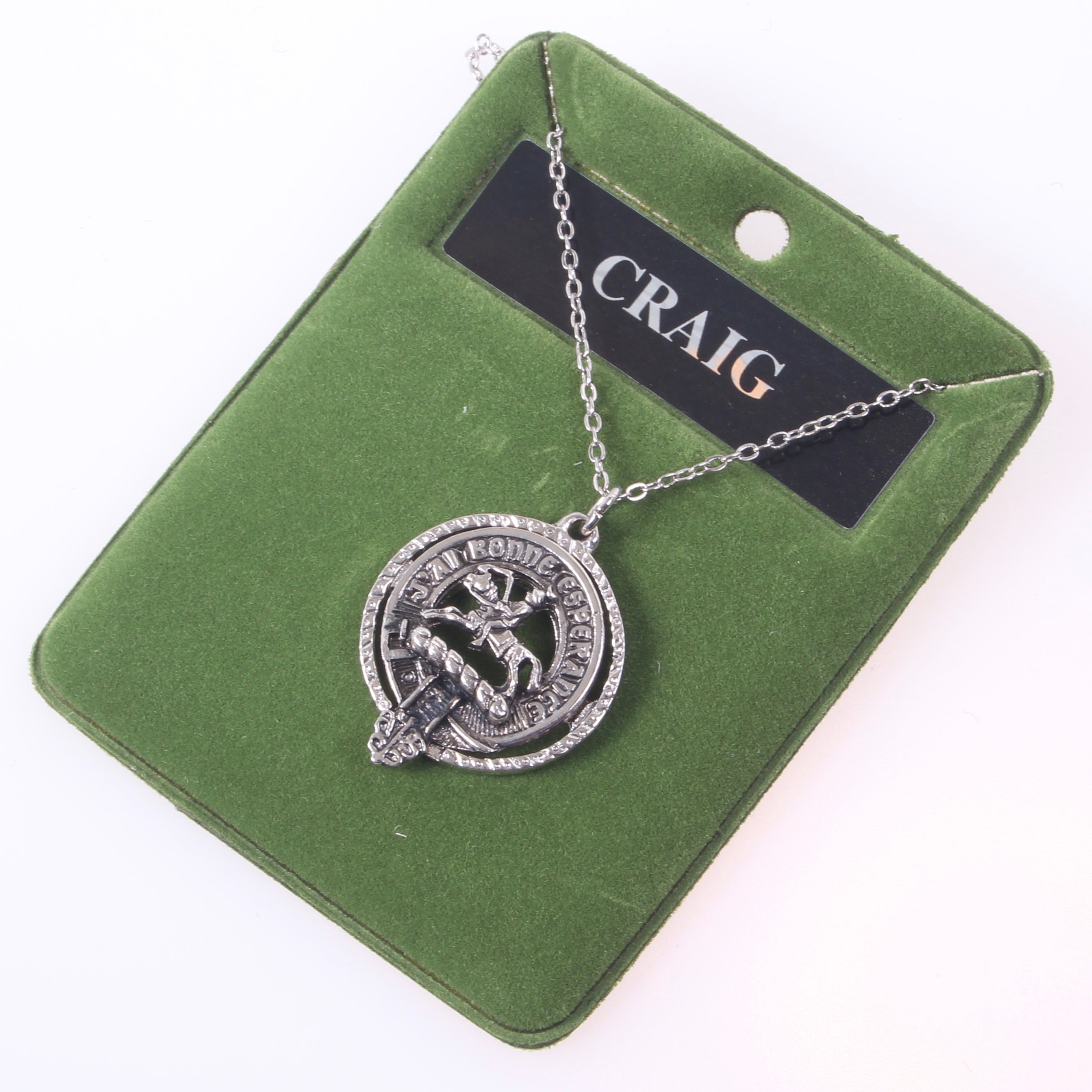 Craig Clan Crest Pendant