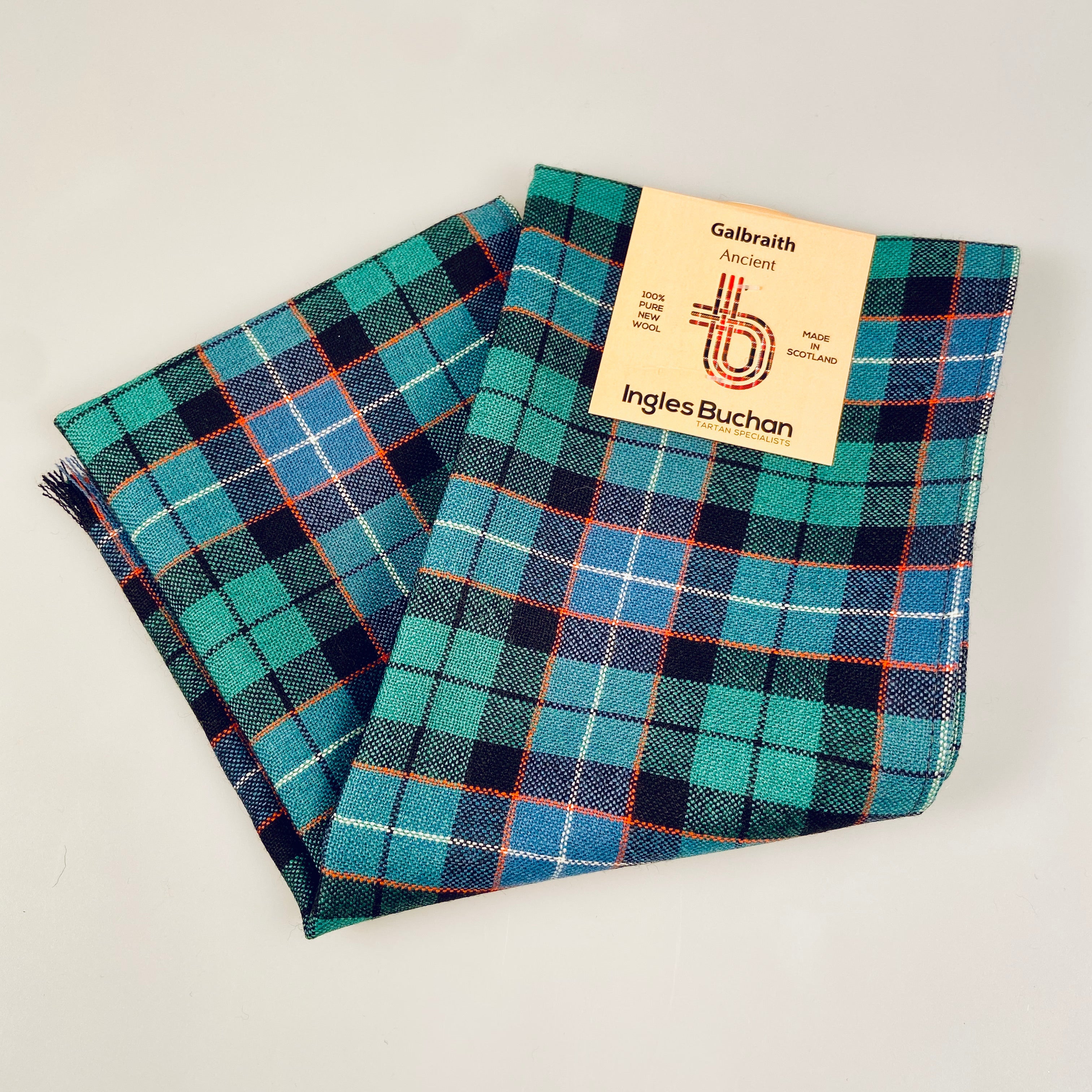 Scarf in Galbraith Ancient Wool Tartan.