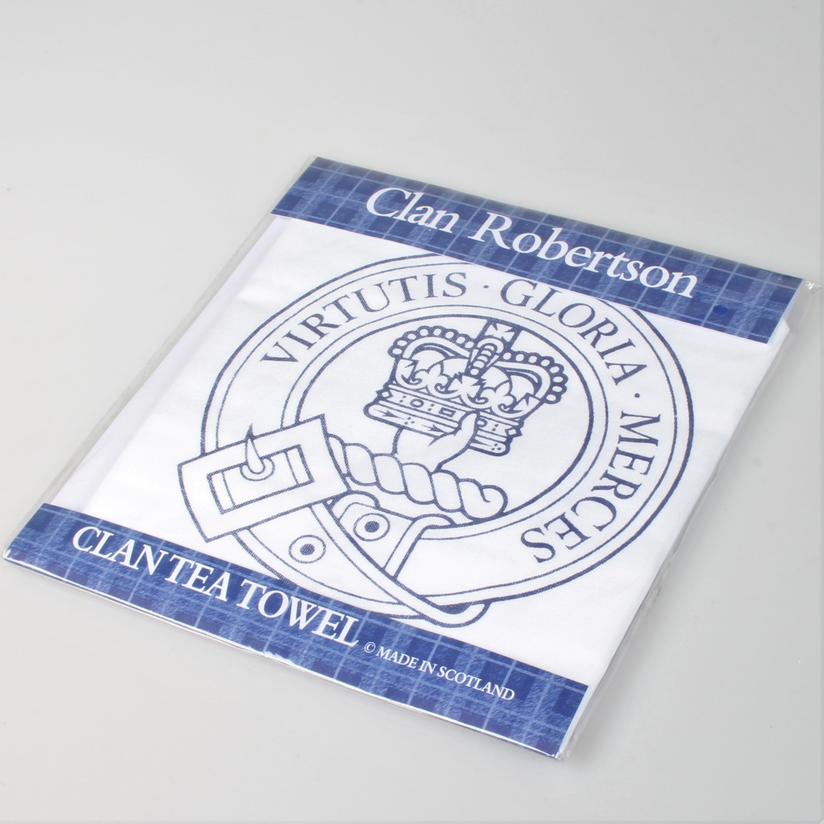 Robertson Clan Crest Tea Towel (To Clear)