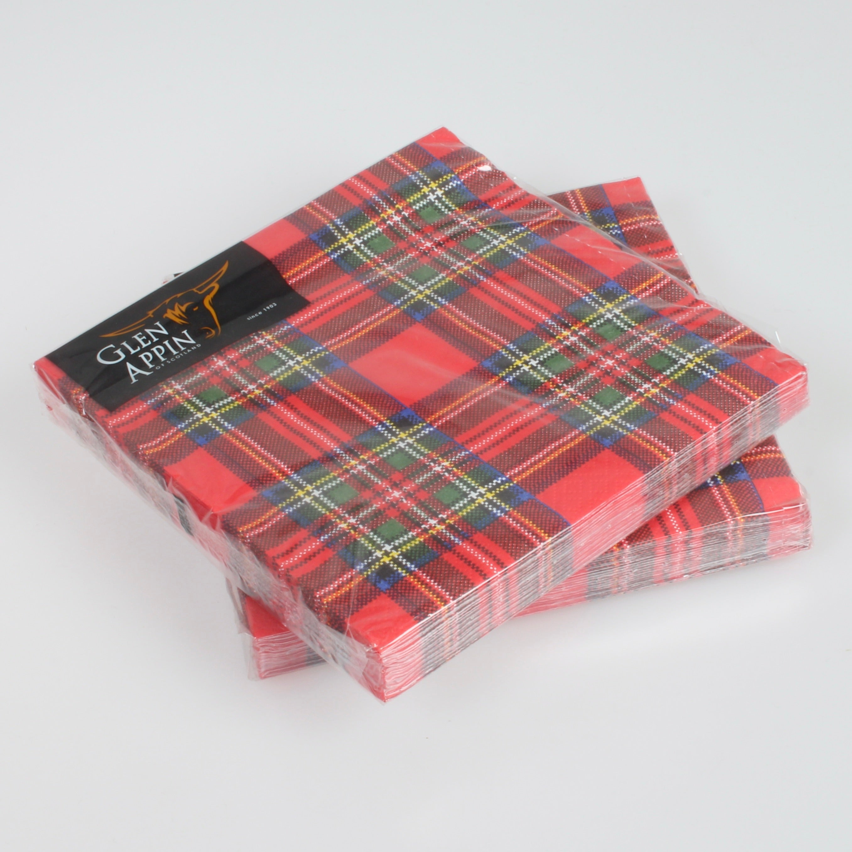 Royal Stewart Tartan Paper Napkins - Pack of 20 - To clear