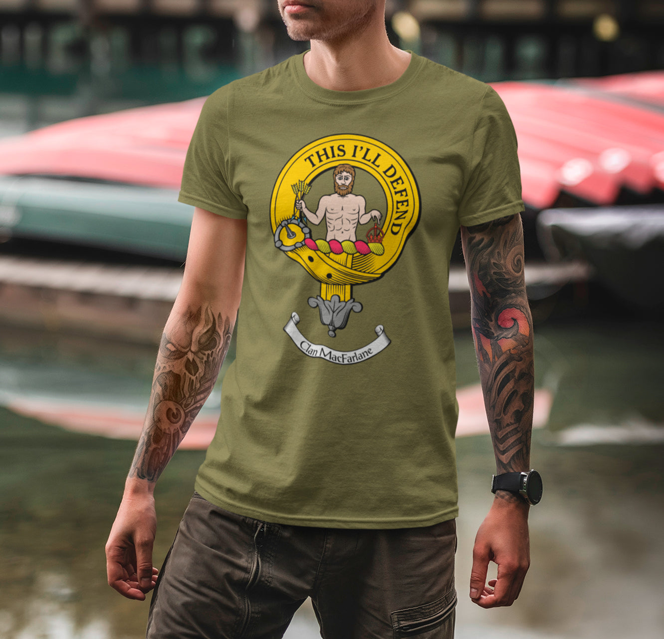 MacFarlane Clan Crest Gents T Shirt