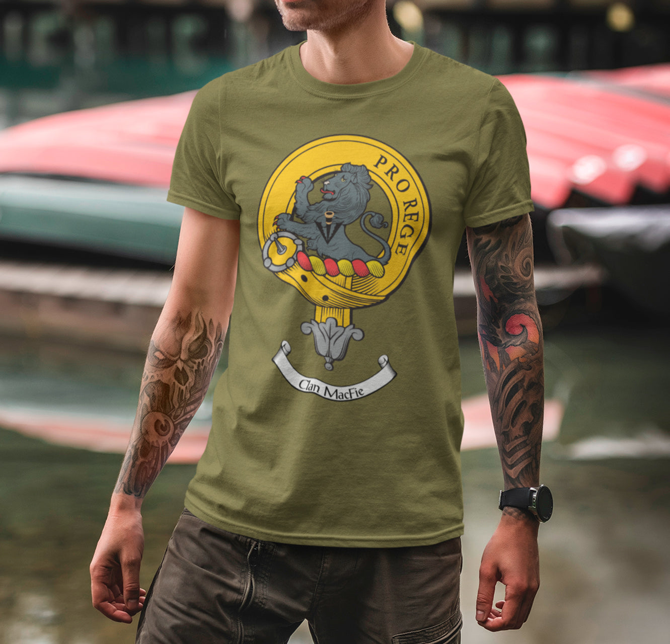 MacFie Clan Crest Gents T Shirt