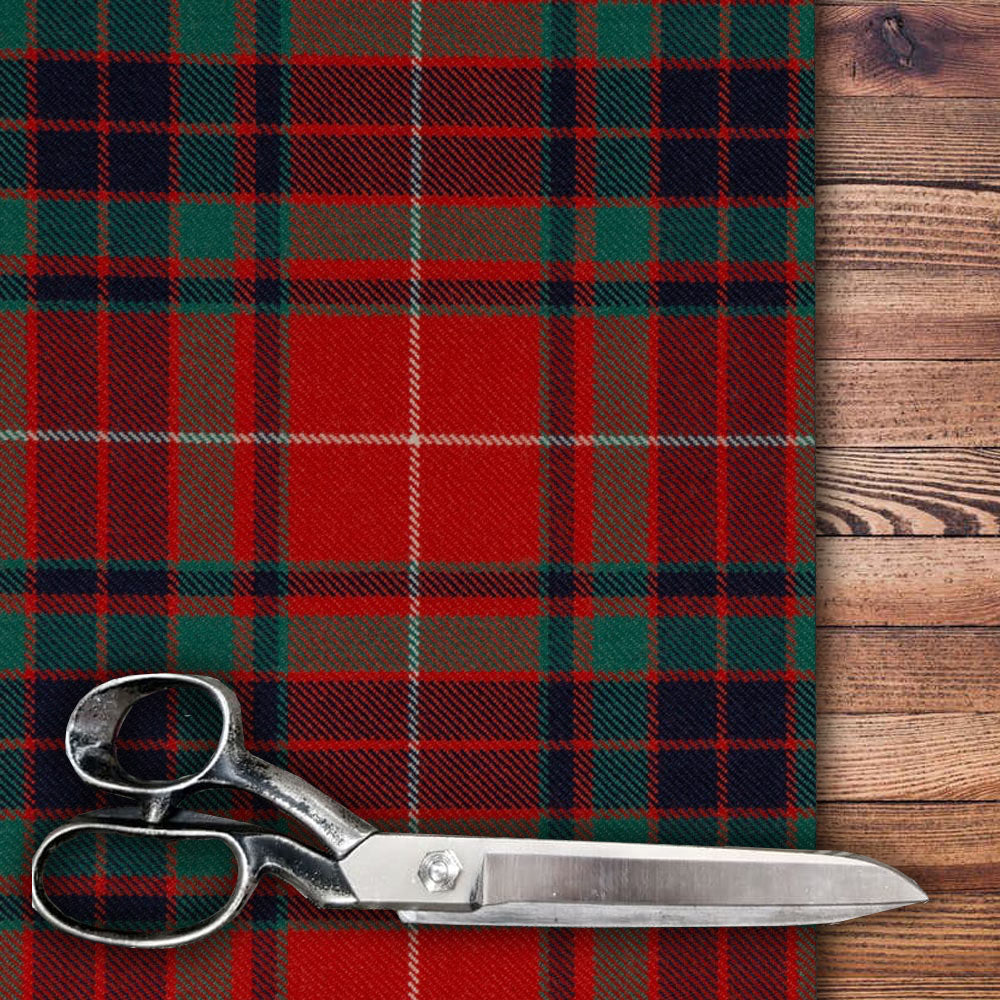 Fraser Gathering Red - Old and Rare Tartan Medium