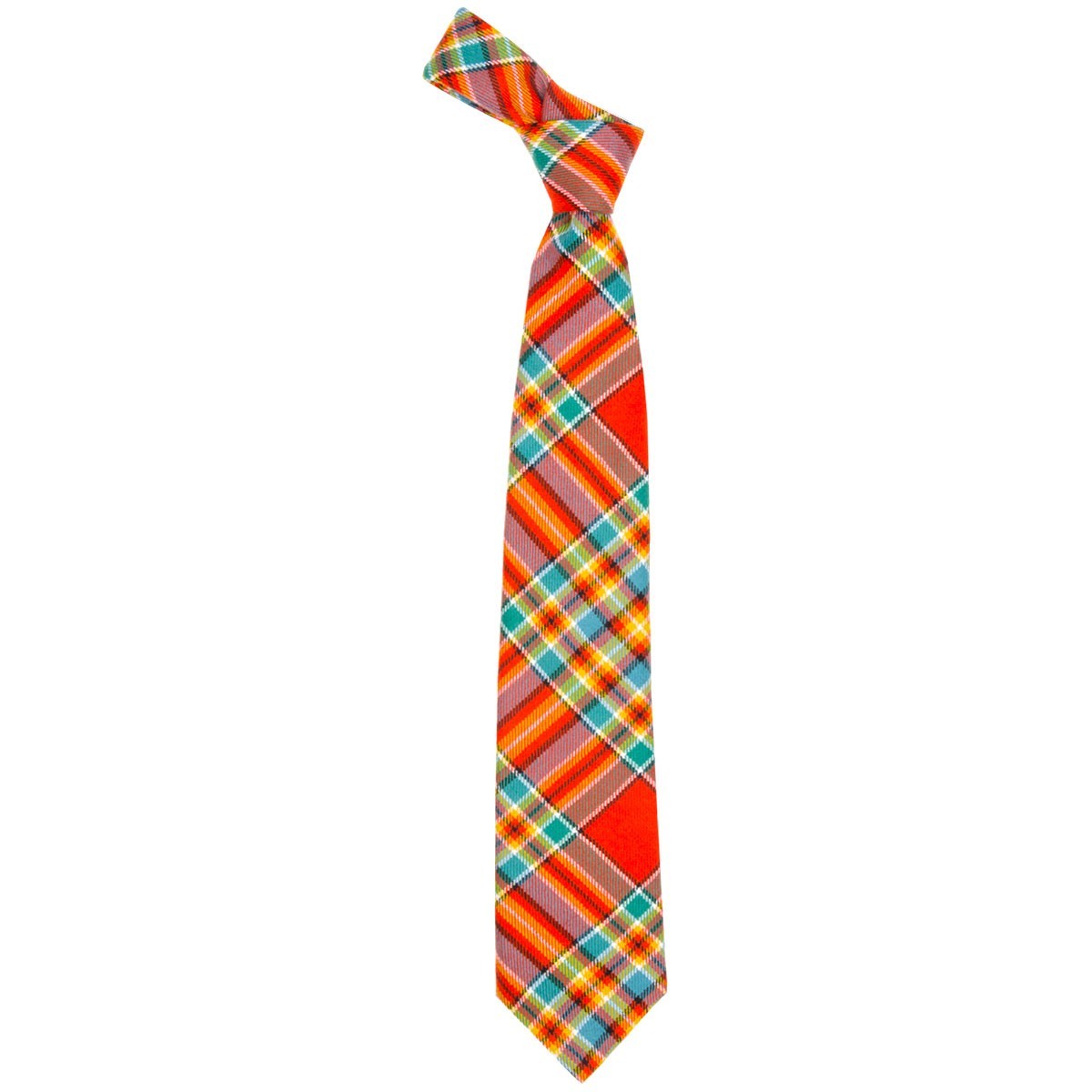 Luxury Pure Wool Tie in Chattan Ancient Tartan