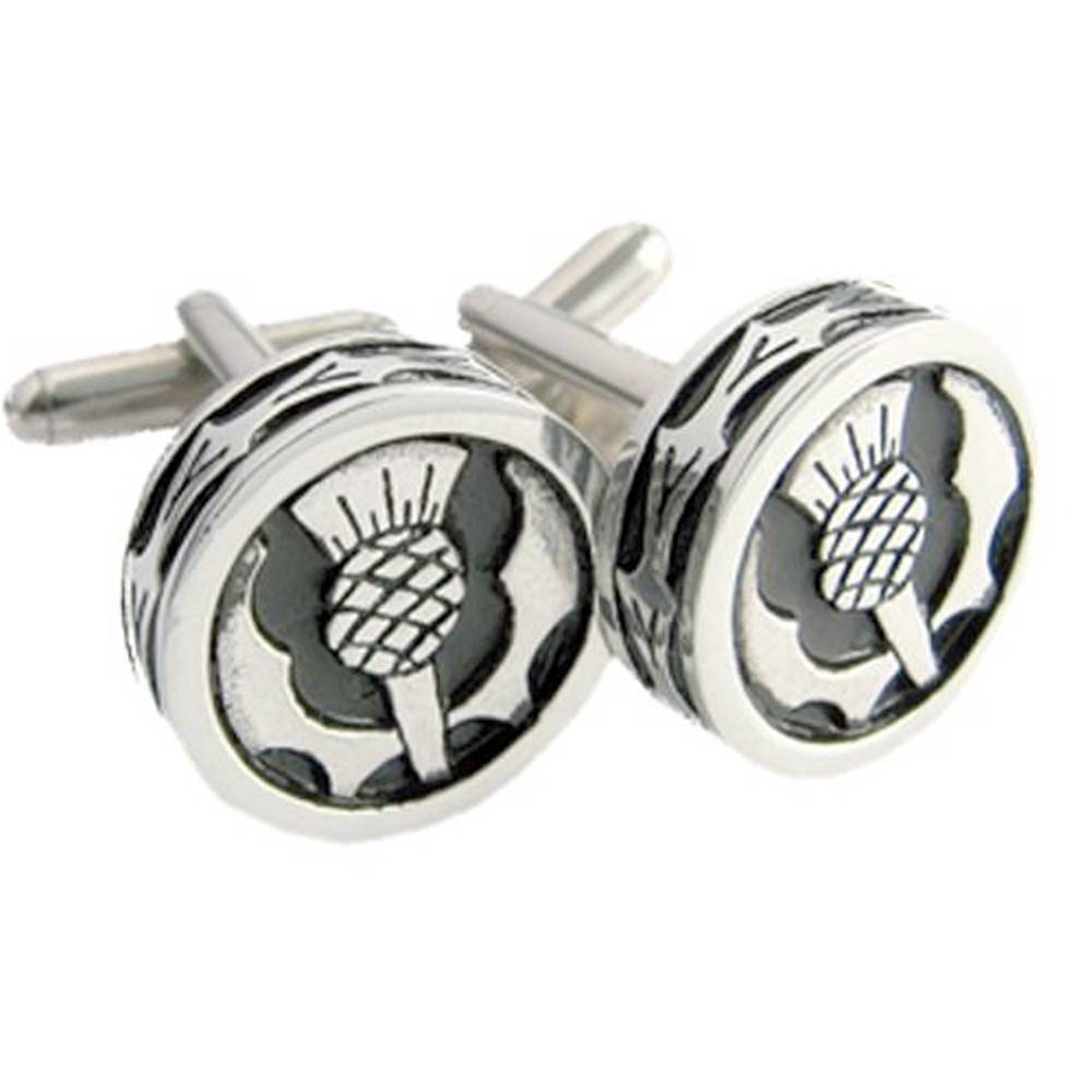 Round Thistle Cufflinks