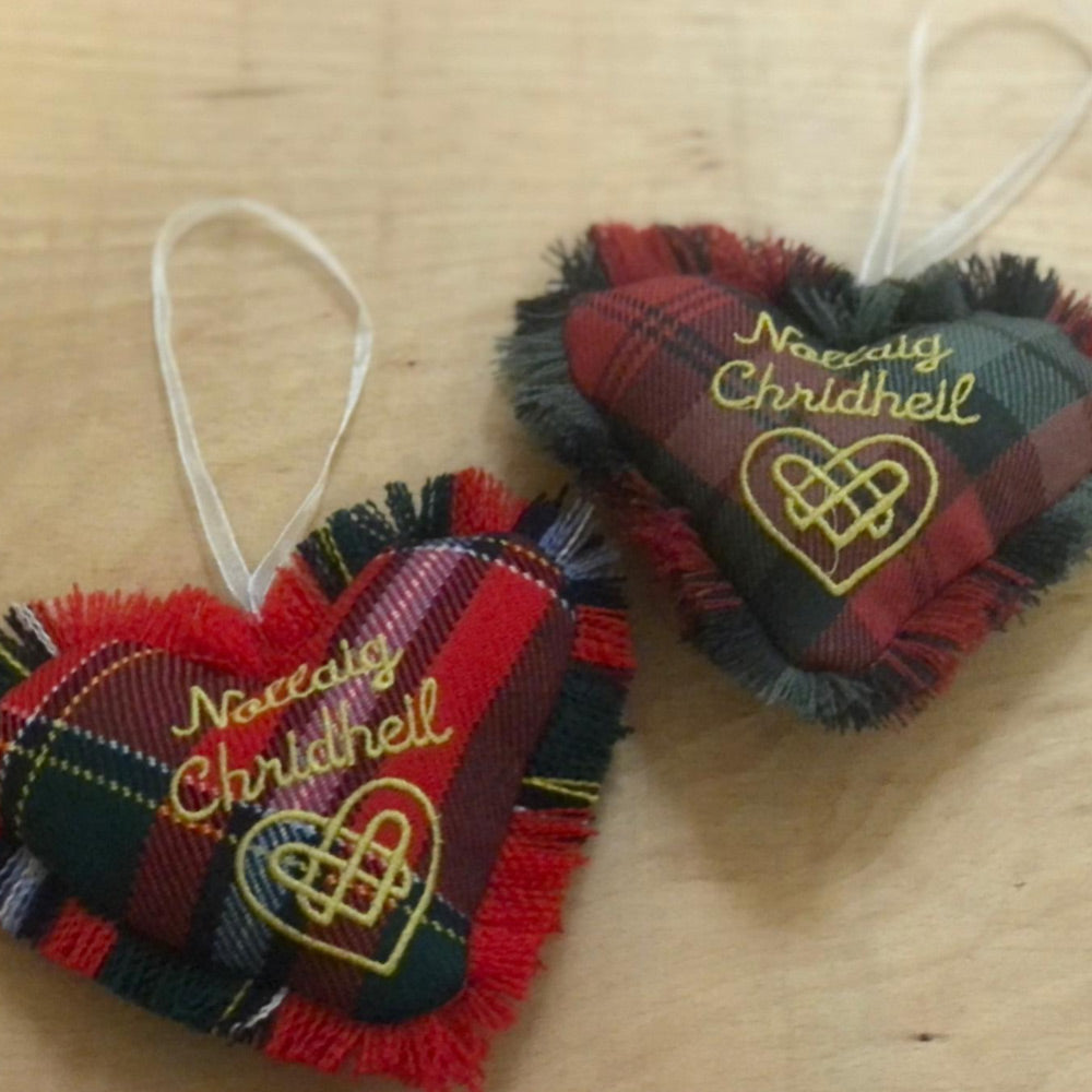 Tartan Heart Christmas Ornament in Any tartan