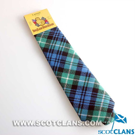 Pure Wool Tie in Lamont Ancient Tartan