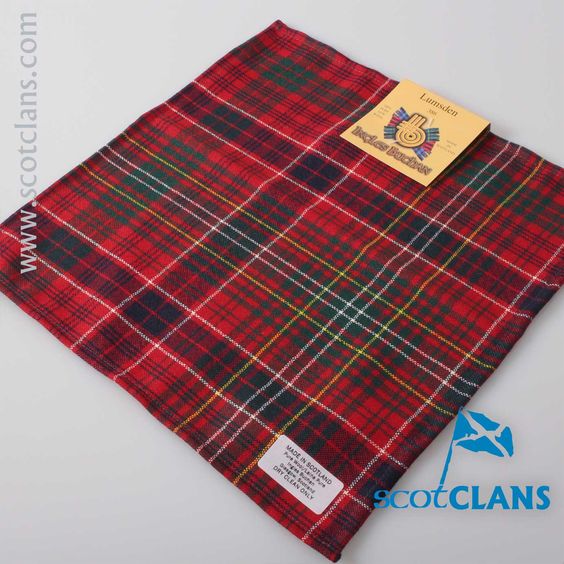 Wool Tartan Pocket Square in Lumsden Modern Tartan