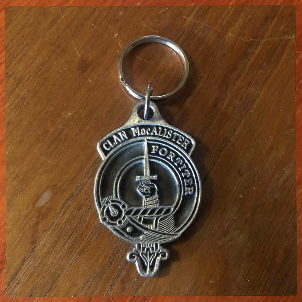 Clan MacAlister Metal Keyring