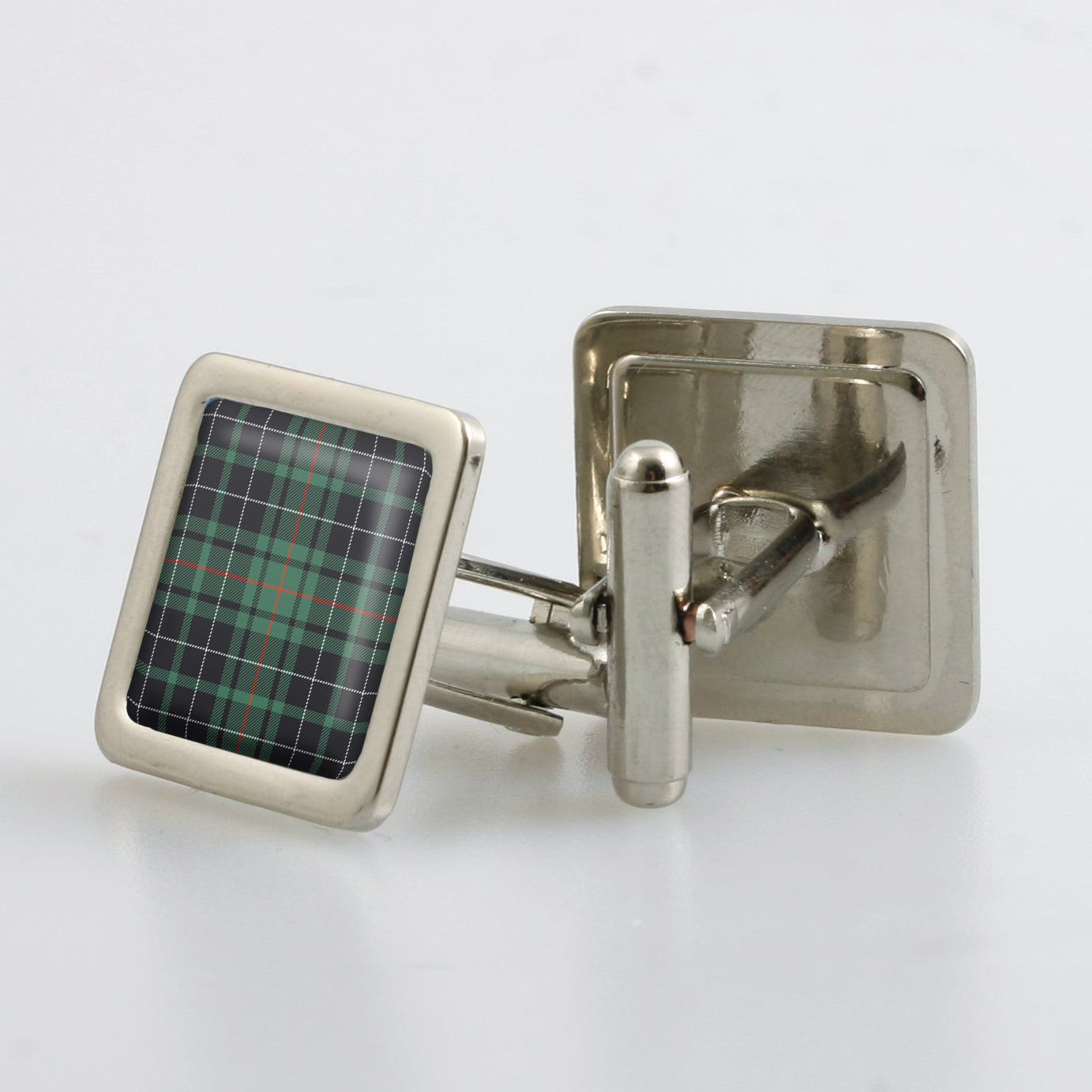 MacAulay Hunting Ancient Tartan Cufflinks - Choose Your Shape.