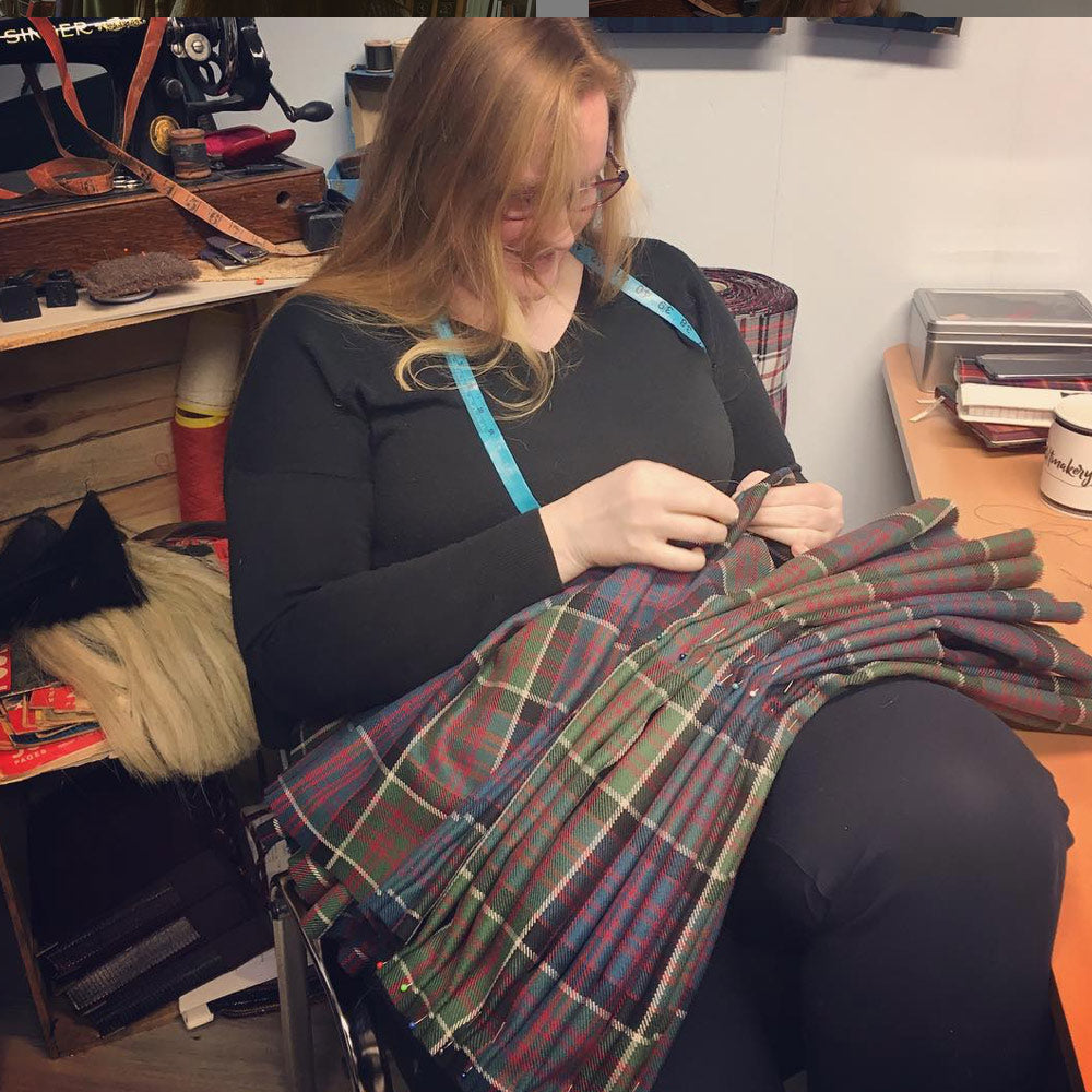 MacDonald of Clanranald Muted Heavyweight Hand Stitched Kilt