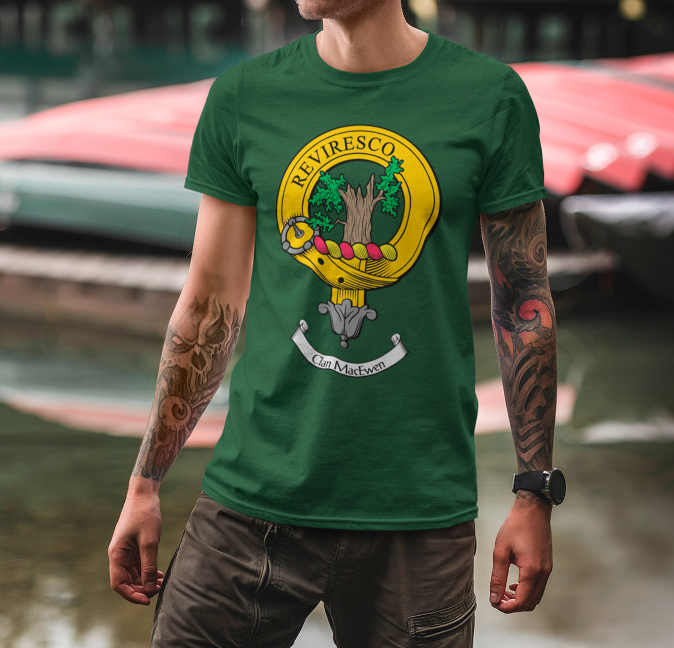 MacEwen Clan Crest Gents T Shirt