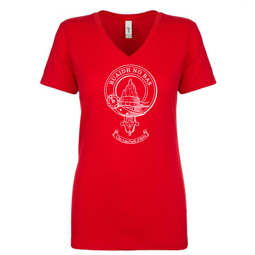 MacNeil of Barra Clan Crest Ladies Ouline T-Shirt