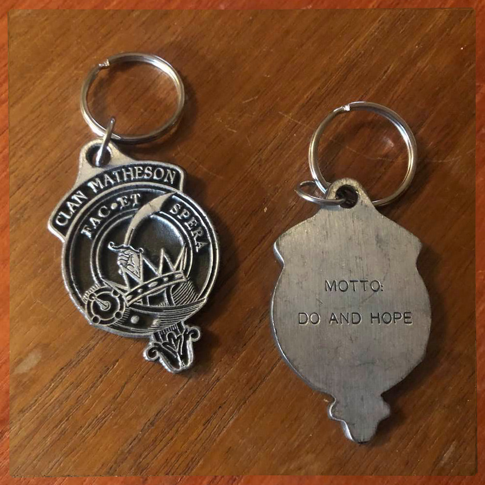Clan Matheson Metal Keyring