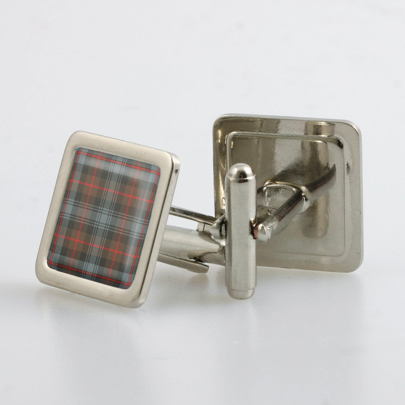 Murray of Atholl Weathered Tartan Cufflinks - Choose Your Shape.