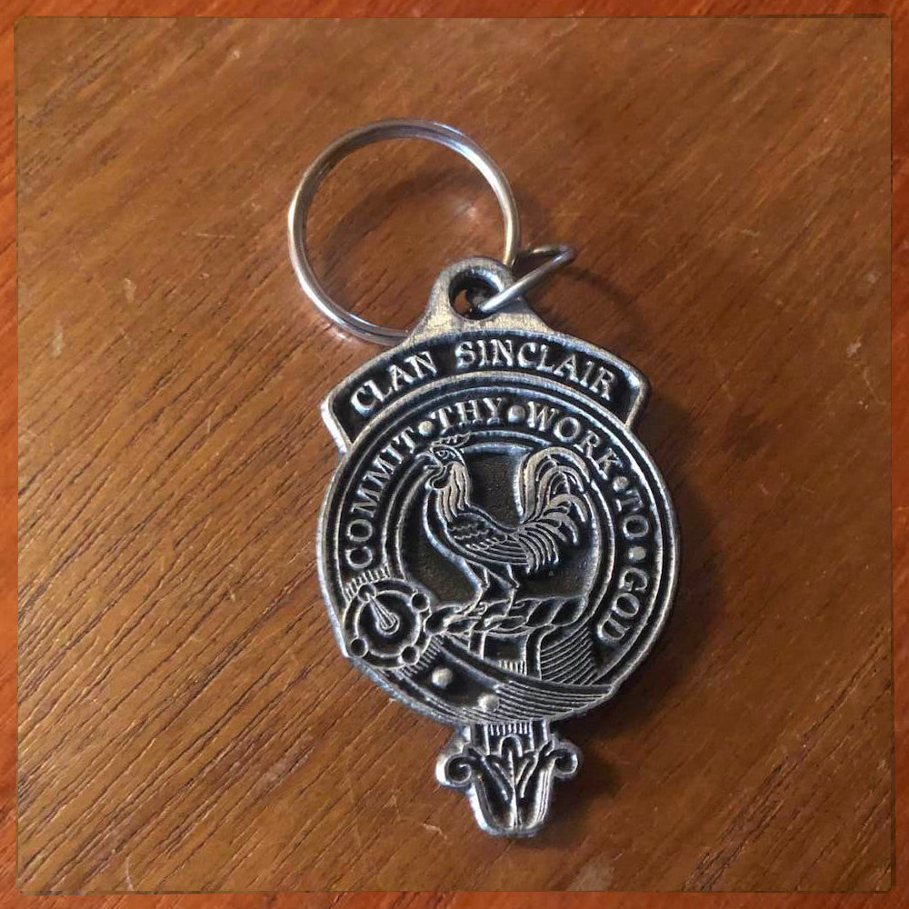 Clan Sinclair Metal Keyring