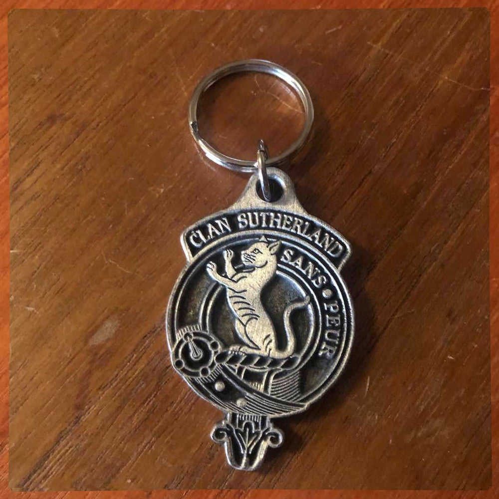 Clan Sutherland Metal Keyring
