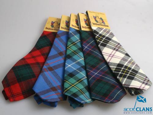Springweight Wool Tartan Ties - Tartans G-L