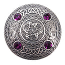 Inverurie 4 Stone Pewter Plaid Brooch