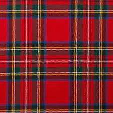 Custom Tartan Christmas Stocking with Embroidery