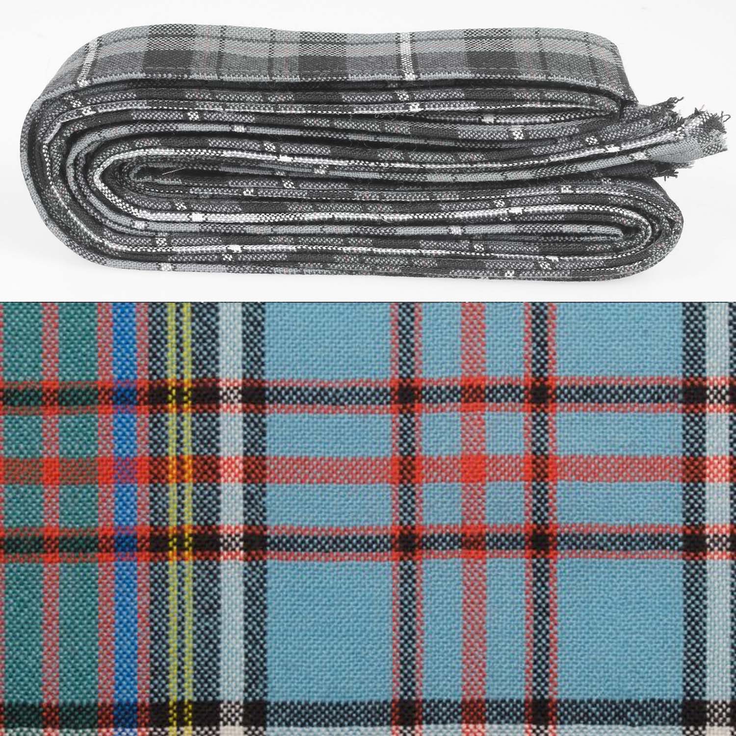Wool Strip Ribbon in Anderson Ancient Tartan - 5 Strips, Choose your Width, perfect for enhancing wedding decor, gift wrapping, and DIY crafts.