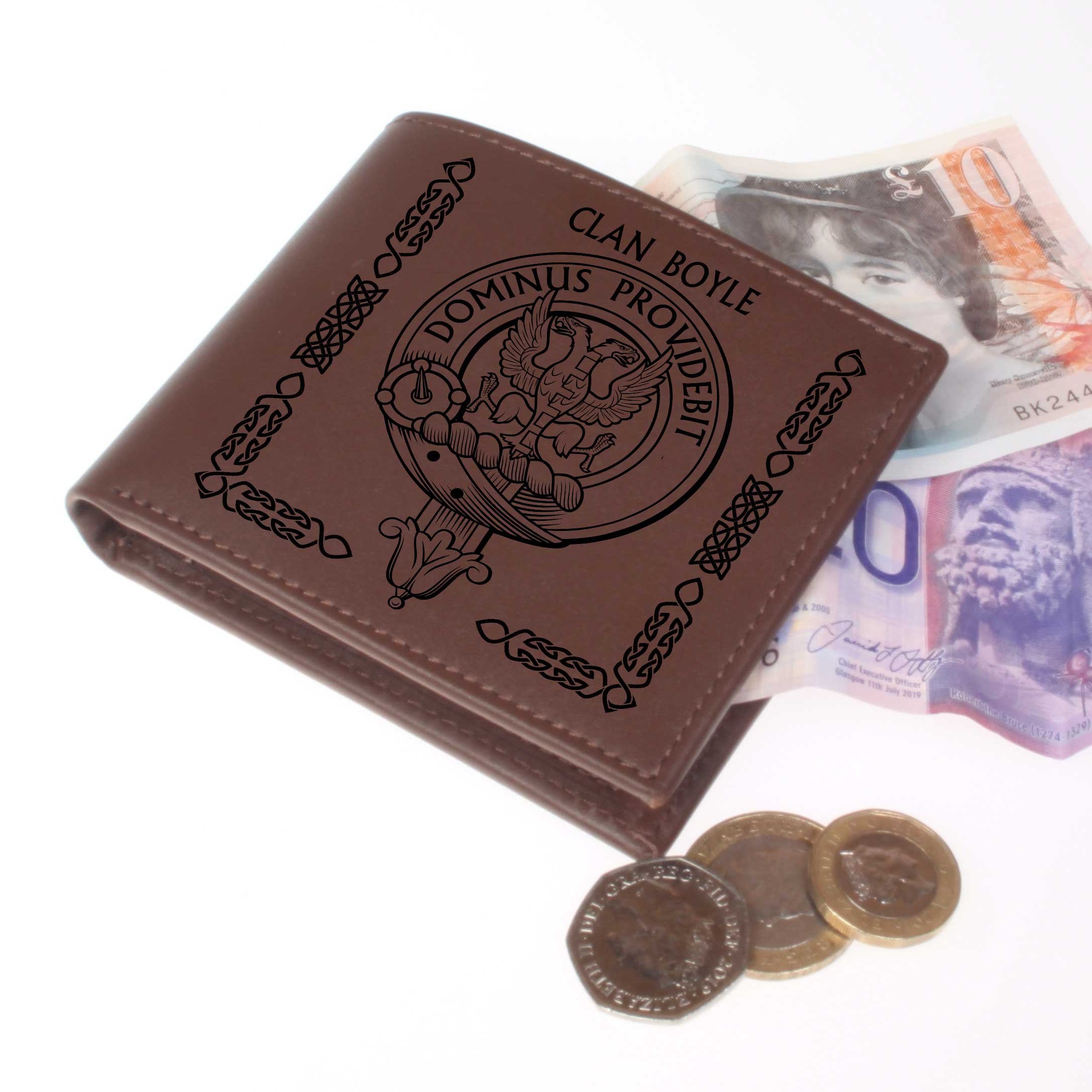 Boyle Clan Crest Real Leather Wallet