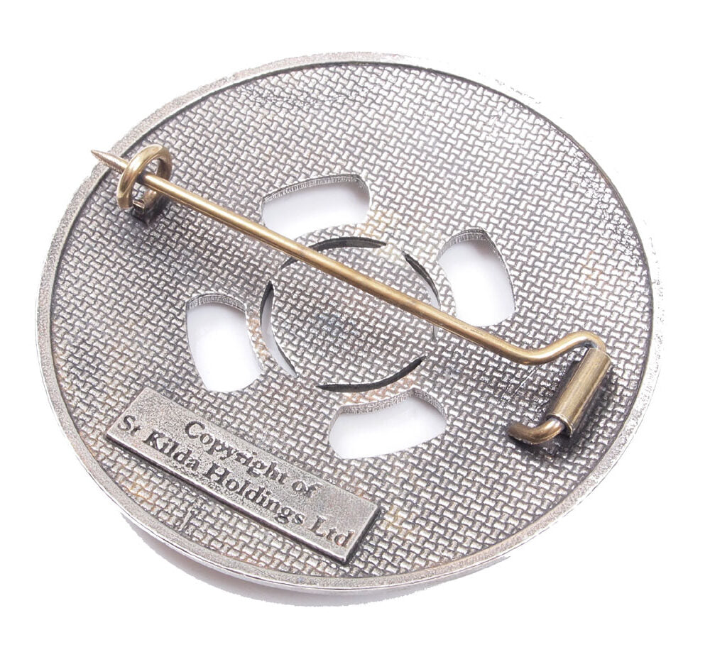 Celtic Cross Plaid Brooch