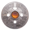 Celtic Spiral Plaid Brooch