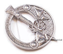 Fighting Stags Penannular Plaid Brooch